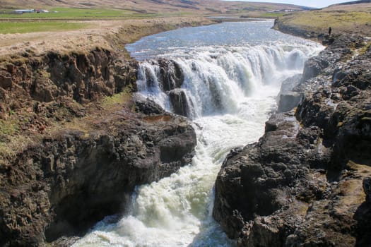 Kolugljufur Waterfall in Iceland