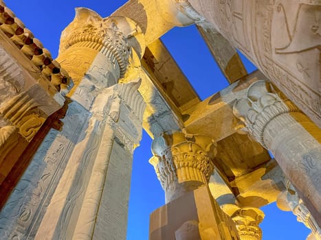 Great Hypostyle Hall and clouds at Temples of Karnak, Egypt