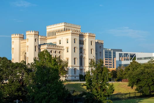old state capitol of Louisiana in Baton Rouge, USA