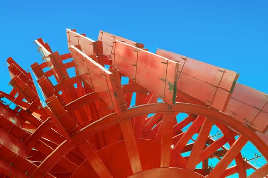 detail of chimney of Mississippi Steamboat in detail