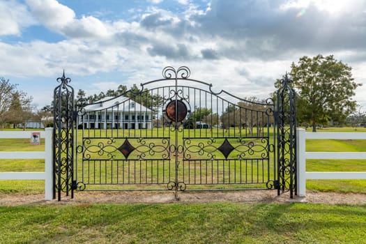 St. Joseph Plantation in Vacherie, Louisiana in typical  south state plantation architecture