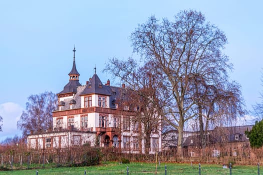 view to old villa in the Rheingau area in Eltville, Hesse, Germany