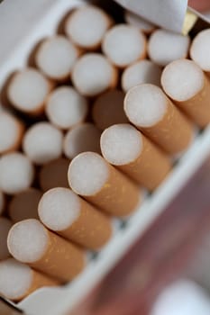 Number of cigarettes isolated tobacco danger close up quit smoking cessation cigaret bad habit nicotine junkie big size high quality instant prints