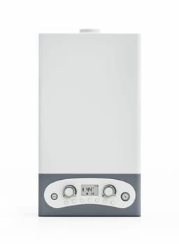 Combi boiler isolated on white background. 3D illustration.