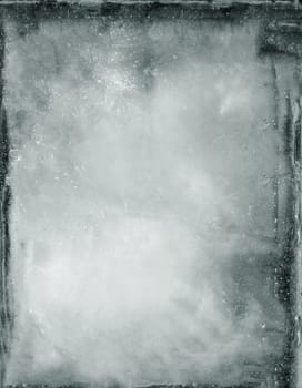 Background image of an aged black and white grunge surface with defects and scratches