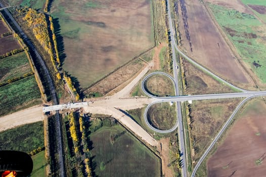 Vologda City bird's-eye view. Aerophotographing Vologda. Houses and buildings of the city.