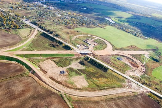 Vologda City bird's-eye view. Aerophotographing Vologda. Houses and buildings of the city.