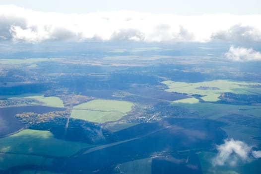 Vologda City bird's-eye view. Aerophotographing Vologda. Houses and buildings of the city.