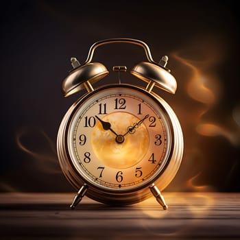 An old-fashioned alarm clock generated by artificial intelligence