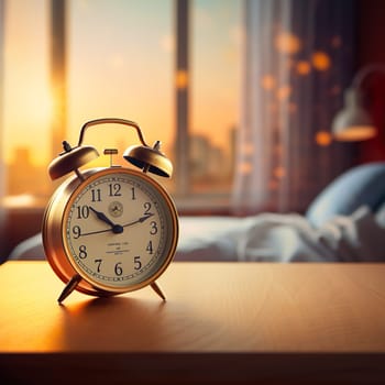 An old-fashioned alarm clock generated by artificial intelligence