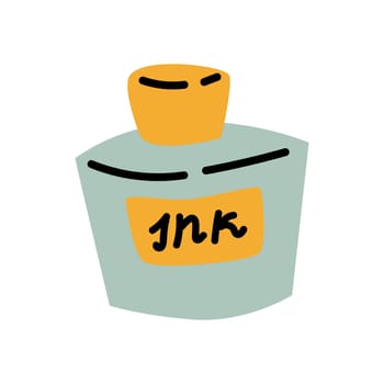 ink vector icon can used for author, poetry concept. Vector illustration isolated. Retro vintage style. Can used for world writer. poetry day banner.