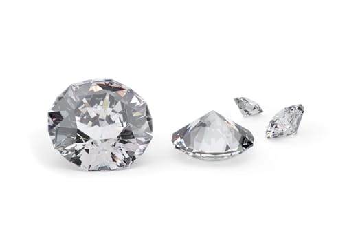 diamond on white background with high quality