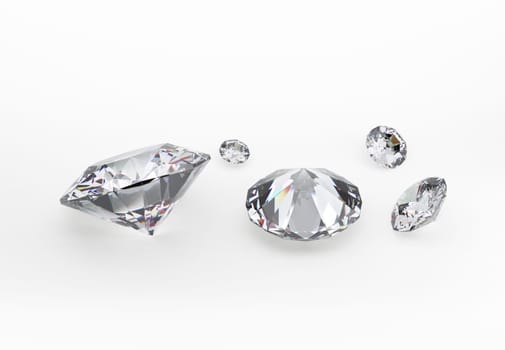 diamond on white background with high quality