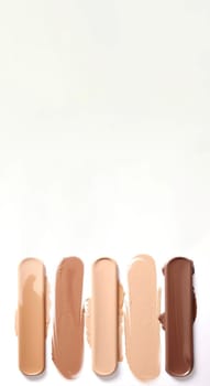 Foundation cosmetic banner. Stroke powder. Generate Ai