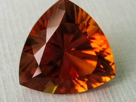 Crowned gemstones. Rubies, precious stones in processing