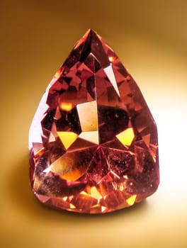 Crowned gemstones. Rubies, precious stones in processing
