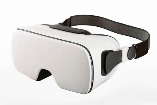 Virtual reality headset isolated on white background. AI generated