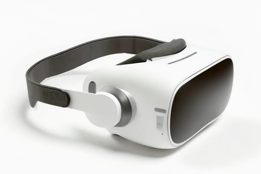 Virtual reality headset isolated on white background. AI generated