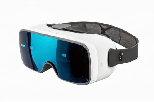 Virtual reality headset isolated on white background. AI generated