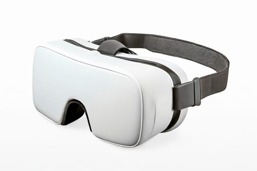 Virtual reality headset isolated on white background. AI generated