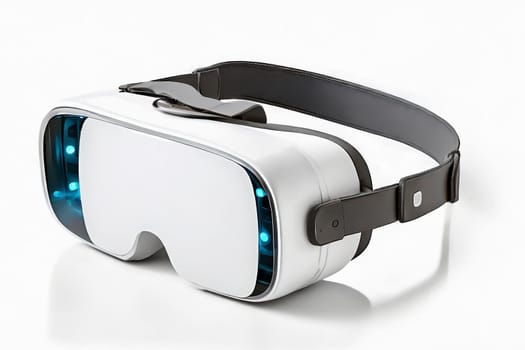 Virtual reality headset isolated on white background. AI generated