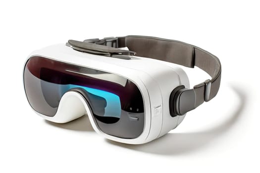 Virtual reality headset isolated on white background. AI generated
