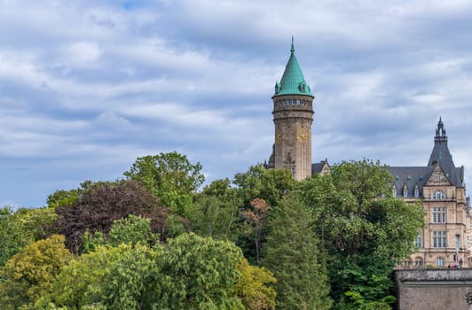 Luxemburg: August 01, 2023: State Saving Bank in Luxembourg city, Luxembourg