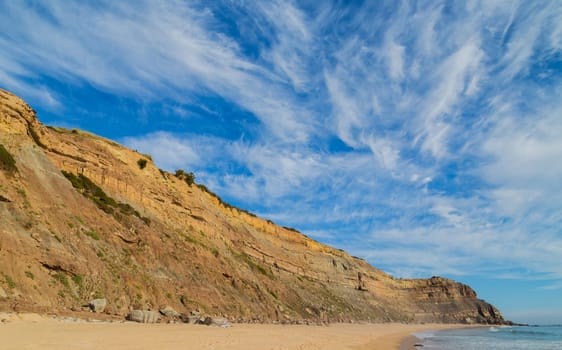 Beautiful empty beach in Alentejo, Portugal