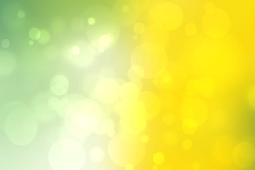 Abstract fresh delicate gradient green light and yellow pastel spring or summer bokeh background. Beautiful texture.