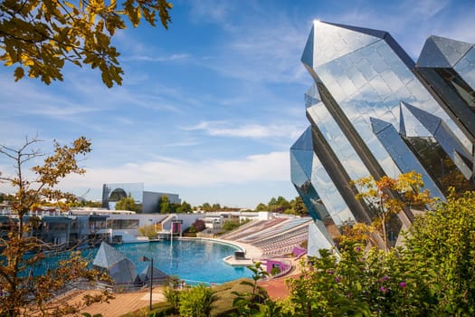 Poitiers, France - September 21 2010 : The Quartz building in Futuroscope