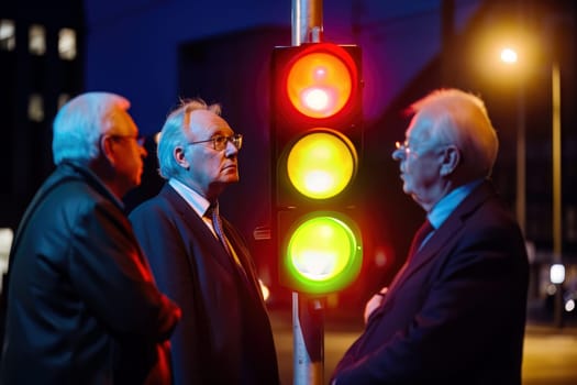 A symbol image of german traffic light government