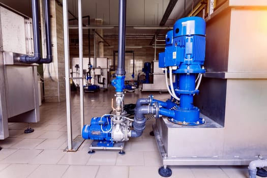 Boiler station and boiler room. Engine room, technical equipment