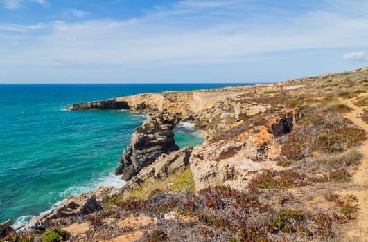 Beautiful landscape in Vicentina Coast Natural Park, Alentejo, Portugal