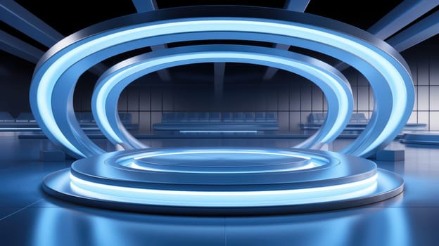 Abstract scene background. Product presentation, mock up, show cosmetic product, Podium, stage pedestal or platform. ai