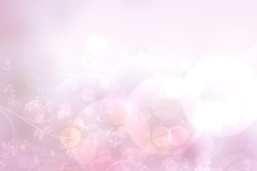 Abstract fresh vivid spring summer light delicate pastel pink yellow bokeh background texture with bright soft color cherry blossoms and flowers. Card concept. Beautiful backdrop illustration.