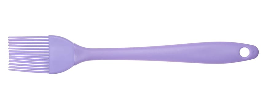 Silicone brush for oiling food on isolated background