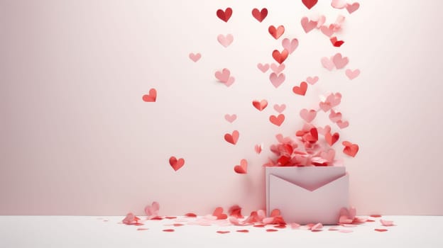 valentine's day concept art heart and love, ai