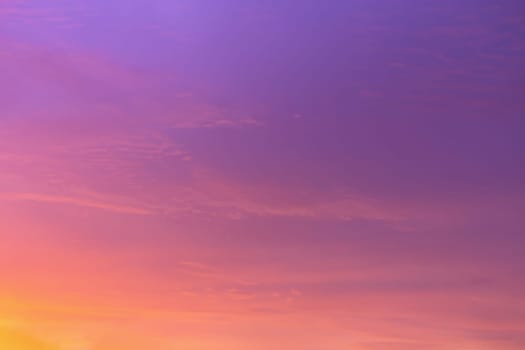 Abstract and pattern of cloud sky, Velvet violet, Velvet Purple, Trend color of the year background, Pattern of colorful cloud and sky sunset or sunrise: Dramatic sunset in twilight, Beautyful of sky