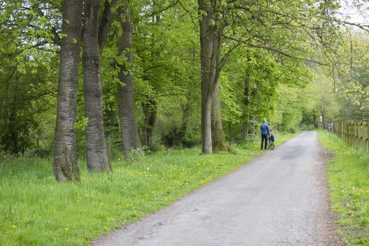 German countryside landscape, Lower Rhine Region, Germany