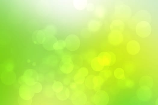 Abstract fresh delicate gradient green light and yellow pastel spring or summer bokeh background. Beautiful texture.