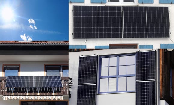 Solar systems and balcony power plants on family homes