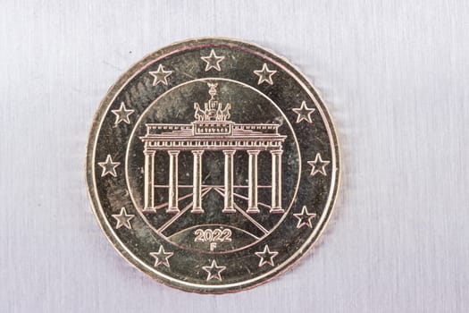 Brandenburger Tor auf einer 50 Cent-Münze
