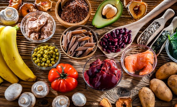 Food products rich in niacin recommended as a dietary supplement for controlling cholesterol levels and lowering blood pressure