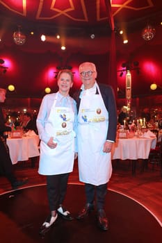 Rüdiger Grube,Cornelia Poletto,Charity evening for the benefit of the air port of the Altona Children's Hospital at Cornelia Polotto's Palazzo at the Horner Rennbahn,Hamburg,31.01.2024