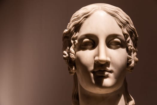 Bassano del Grappa, Italy - January 2023: antique sculpture by Antonio Canova - museum collection