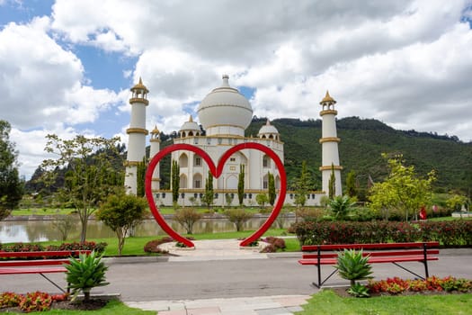 Replica of Taj Mahal, Jaime Duque Park, family-oriented amusement park located in the Tocancipa municipality of the Metropolitan Area of Bogota, Colombia.