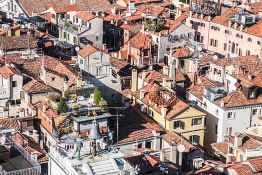 Venice, Italy - May 29, 2016: Venice in Italy, the architecture of the city, Venice is a popular tourist destination of Europe.