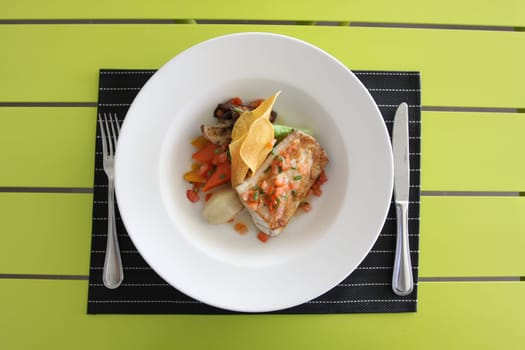 Restaurant menu. Dishes which give at restaurants. Salads, second courses, pizza and other.