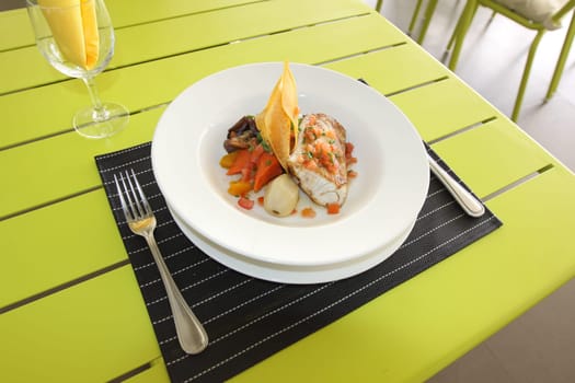 Restaurant menu. Dishes which give at restaurants. Salads, second courses, pizza and other.