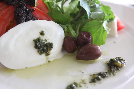 Restaurant menu. Dishes which give at restaurants. Salads, second courses, pizza and other.